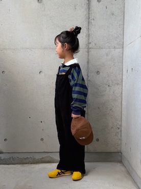 「アイテム（サロペット/オーバーオール）」を使った、ioooさん（キッズ・110cm）の秋コーディネート