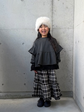 「アイテム（その他シューズ）」を使った、ioooさん（キッズ・110cm）の冬コーディネート