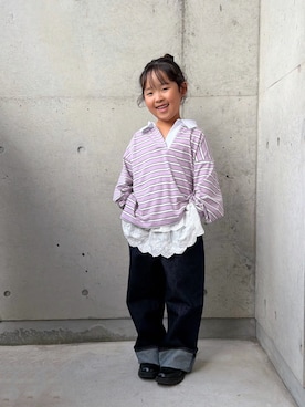 「アイテム（トップス）」を使った、ioooさん（キッズ・110cm）の秋コーディネート