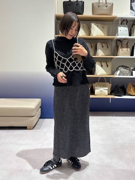 「アイテム（その他トップス）」を使った、hiinaさん（レディース・161cm・20代）の冬コーディネート