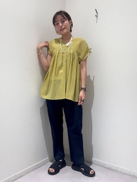 「アイテム（タンクトップ）」を使った、hiinaさん（レディース・161cm・20代）の夏コーディネート