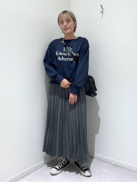 「アイテム（スウェット）」を使った、hiinaさん（レディース・161cm・20代）の秋コーディネート