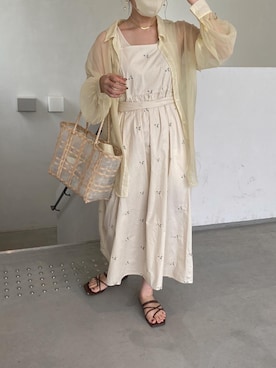 「カシュクール」｜「アイテム（その他）」を使った、tomokaさん（レディース・157cm）の夏コーディネート