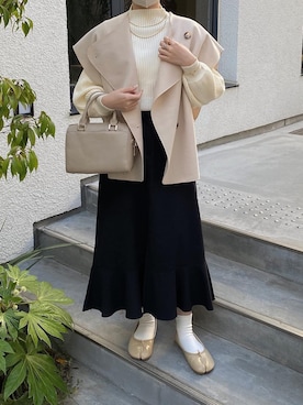 「frames RAY CASSIN（フレームスレイカズン）のアイテム」を使った、tomokaさん（レディース・157cm）の冬コーディネート