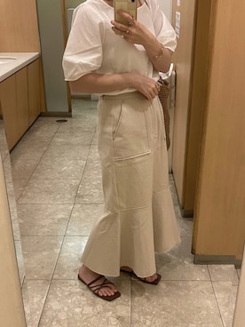 「AmbreNeige」｜「アイテム（サンダル）」を使った、tomokaさん（レディース・157cm）の夏コーディネート