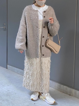 「ワンピース×スニーカー」｜「アイテム（その他）」を使った、tomokaさん（レディース・157cm）の冬コーディネート