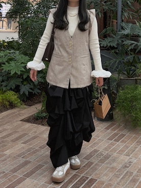 tomokaさん（レディース・157cm）の春コーディネート