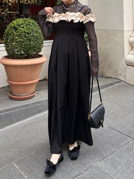 「アイテム（その他）」を使った、tomokaさん（レディース・157cm）の冬コーディネート