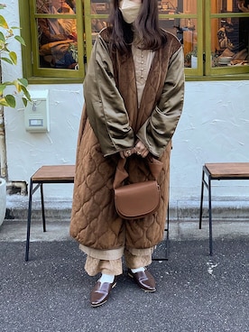 「I_am（アイアム）のアイテム」を使った、tomokaさん（レディース・157cm）の冬コーディネート