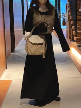 tomokaさん（レディース・157cm）の冬コーディネート