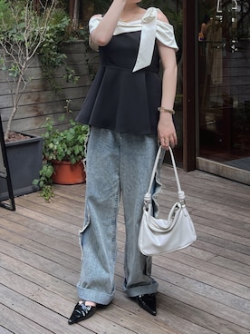 「アイテム（フレグランス）」を使った、tomokaさん（レディース・157cm）の夏コーディネート