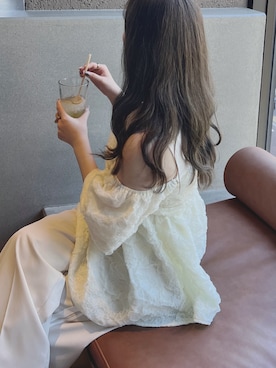 「ジャガード」｜「アイテム（その他）」を使った、tomokaさん（レディース・157cm）の春コーディネート