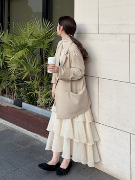 「Olu.（オルドット）のアイテム」を使った、tomokaさん（レディース・157cm）の春コーディネート