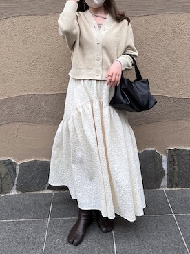 「春服デビュー宣言」｜「アイテム（タンクトップ）」を使った、tomokaさん（レディース・157cm）の春コーディネート