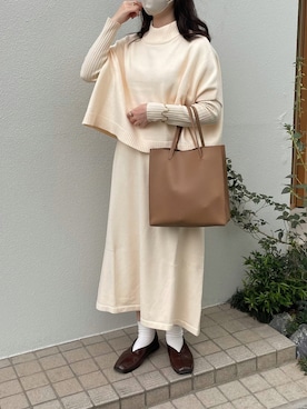 「I_am（アイアム）のアイテム（バッグ）」を使った、tomokaさん（レディース・157cm）の秋コーディネート