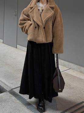 「Olu.（オルドット）のアイテム」を使った、tomokaさん（レディース・157cm）の冬コーディネート