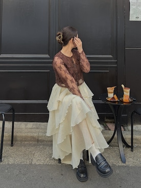 「Olu.（オルドット）のアイテム」を使った、tomokaさん（レディース・157cm）の春コーディネート