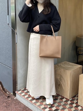 「I_am（アイアム）のアイテム（バッグ）」を使った、tomokaさん（レディース・157cm）の冬コーディネート