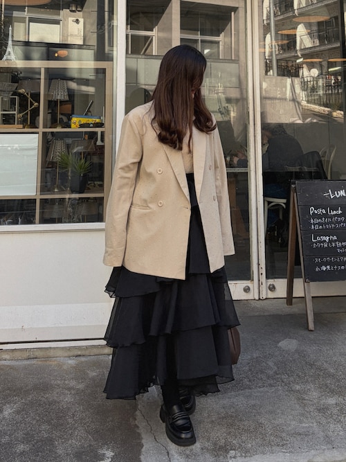 ロングセラーアイテム】ラインストーンジャケット（テーラード