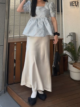 「Olu.（オルドット）のアイテム」を使った、tomokaさん（レディース・157cm）の春コーディネート