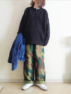 「アイテム（デニムジャケット）」を使った、kazaneさん（レディース・166cm）の秋コーディネート