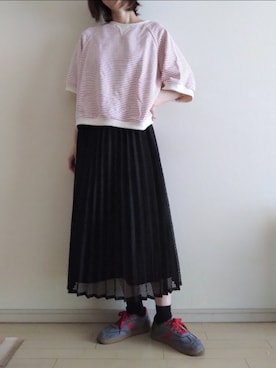 「アイテム（スカート）」を使った、kazaneさん（レディース・166cm）の夏コーディネート