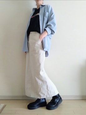 「アイテム（スカート）」を使った、kazaneさん（レディース・166cm）の秋コーディネート