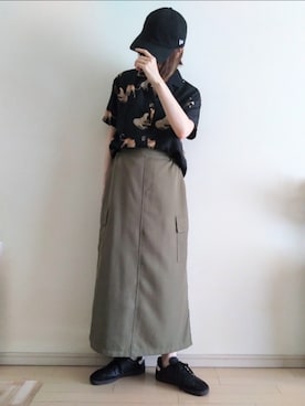 「H&M（エイチ・アンド・エム）のアイテム（スニーカー）」を使った、kazaneさん（レディース・166cm）の夏コーディネート