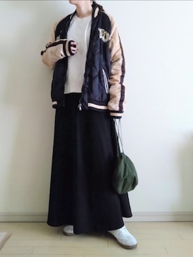 「H&M（エイチ・アンド・エム）のアイテム（トップス）」を使った、kazaneさん（レディース・166cm）の冬コーディネート