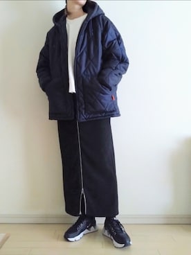 「H&M（エイチ・アンド・エム）のアイテム（トップス）」を使った、kazaneさん（レディース・166cm）の冬コーディネート