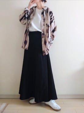「アイテム（スカート）」を使った、kazaneさん（レディース・166cm）の秋コーディネート