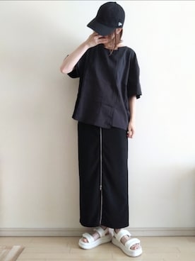 「アイテム（シューズ）」を使った、kazaneさん（レディース・166cm）の夏コーディネート