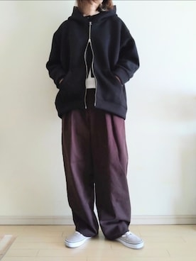 「VANS(バンズ)のアイテム」を使った、kazaneさん(レディース・166cm)の秋コーディネート