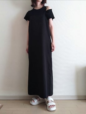 「アイテム（ワンピース/ドレス）」を使った、kazaneさん（レディース・166cm）の夏コーディネート