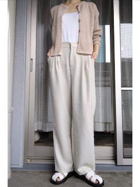 「ANGIE（アンジー）のアイテム（シューズ）」を使った、kazaneさん（レディース・165cm）の夏コーディネート