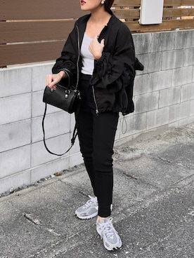 「Fit more（フィットモア）のアイテム」を使った、MIHOさん（レディース・158cm）の冬コーディネート