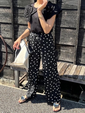 ドットパンツ のレディース人気ファッションコーディネート Wear