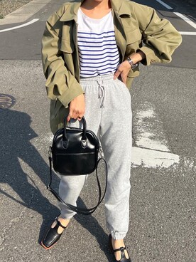 「CIENA（シエナ）のアイテム（ジャケット/アウター）」を使った、MIHOさん（レディース・158cm）の春コーディネート