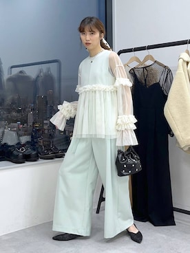 「アイテム（ハンドバッグ）」を使った、よここさん（レディース・168cm・30代）の冬コーディネート