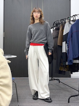 「リラックス」｜よここさん（レディース・168cm）の冬コーディネート