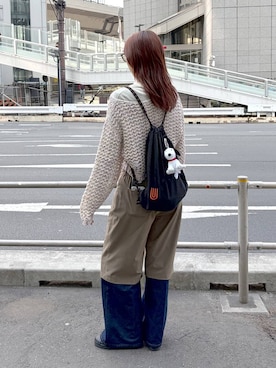 「Wrangler（ラングラー）のアイテム」を使った、よここさん（レディース・168cm）の春コーディネート