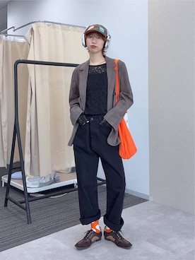 「eL（エル）のアイテム」を使った、よここさん（レディース・168cm）の秋コーディネート