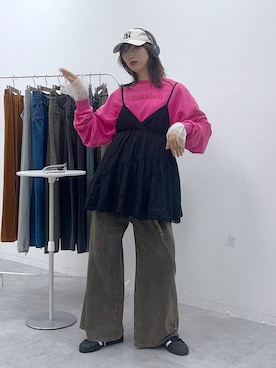 「アイテム（パンツ）」を使った、よここさん（レディース・168cm・20代）の秋コーディネート