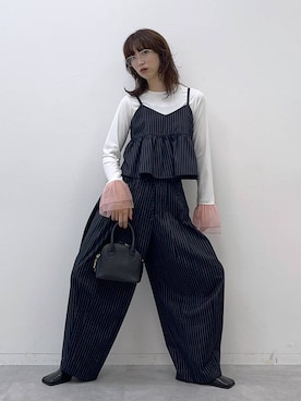 「アイテム（その他トップス）」を使った、よここさん（レディース・168cm・20代）の秋コーディネート