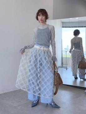 「HARE（ハレ）のアイテム（トップス）」を使った、よここさん（レディース・168cm）の春コーディネート