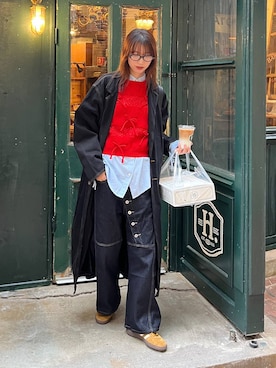 「リラックス」｜よここさん（レディース・168cm）の秋コーディネート