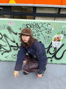 「アイテム（ルームウェア）」を使った、よここさん（レディース・168cm）の秋コーディネート