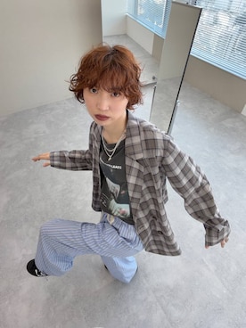 「JEANASIS（ジーナシス）のアイテム（ジャケット/アウター）」を使った、よここさん（レディース・168cm）の春コーディネート