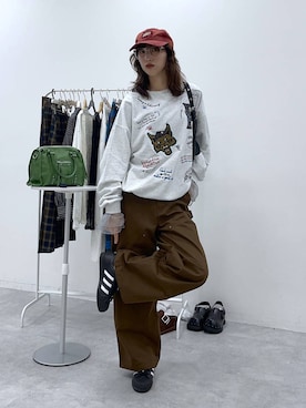 「アイテム（チノパンツ）」を使った、よここさん（レディース・168cm・20代）の秋コーディネート