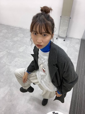 「アイテム（チェスターコート）」を使った、よここさん（レディース・168cm・30代）の秋コーディネート